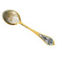 Серебряная ложка десертная Знак зодиака Телец с золочением 40010377Т04